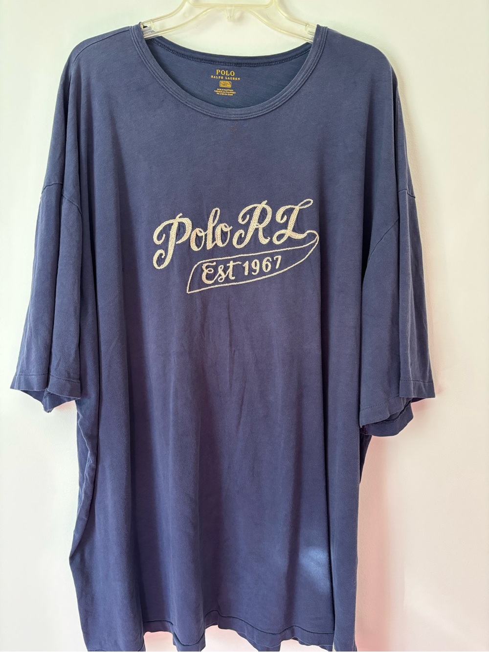Polo by Ralph Lauren Blue Graphic Crewneck Tee 4XL T